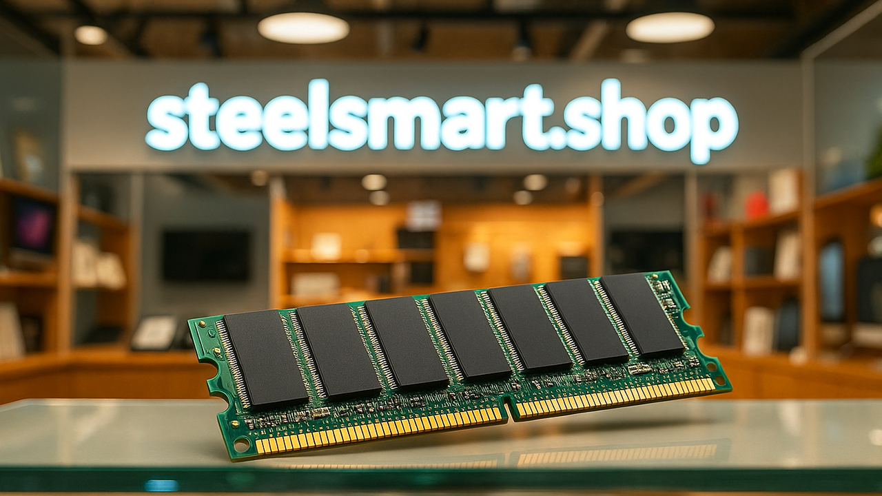 Оперативная память DDR2 на столе в магазине: steelsmart.shop