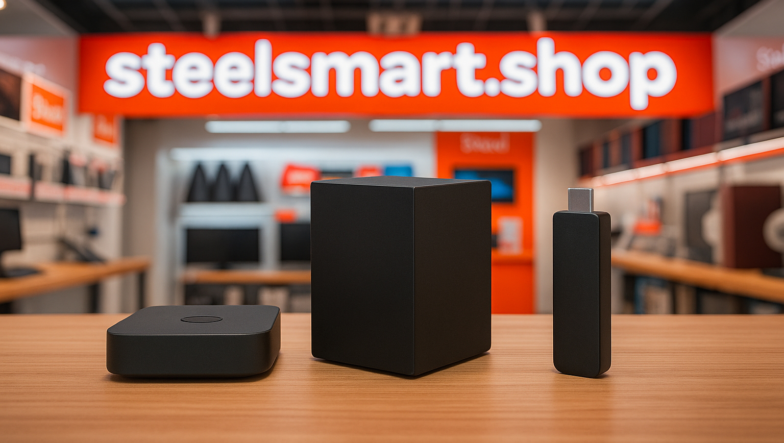 медиаплееры для телевизора на столе в магазине steelsmart.shop