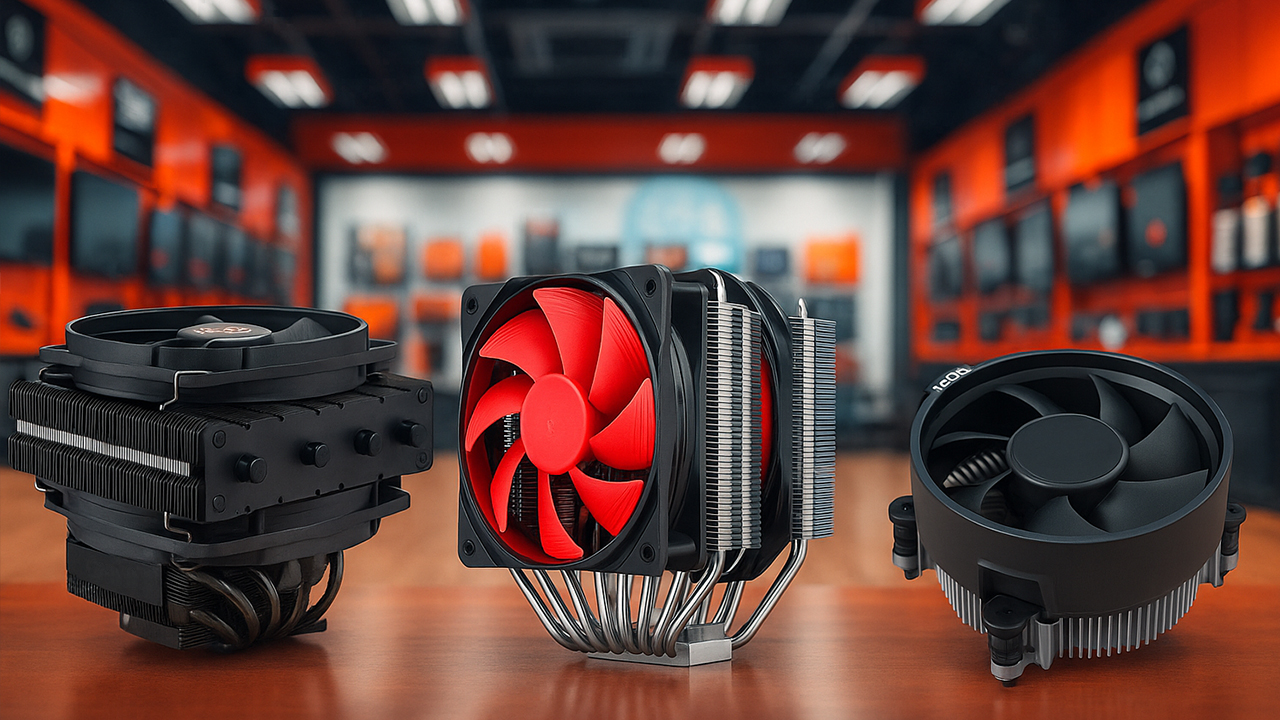 3 типа кулера на столе в магазине steelsmart.shop