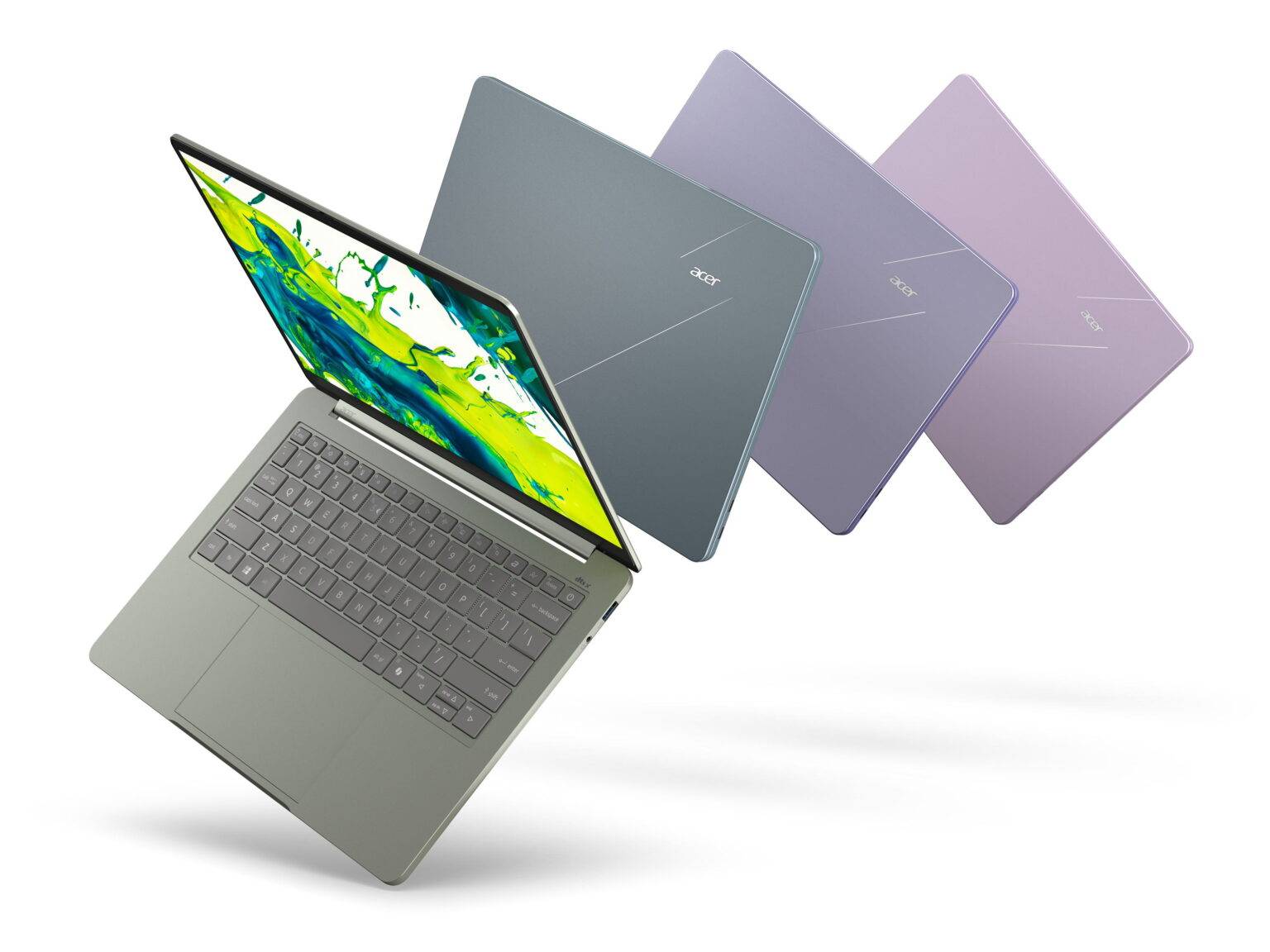 Ноутбук Acer Swift Air 14 на белом фоне