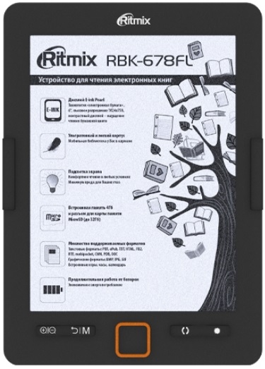Электронная книга Ritmix RBK-678FL, главное фото