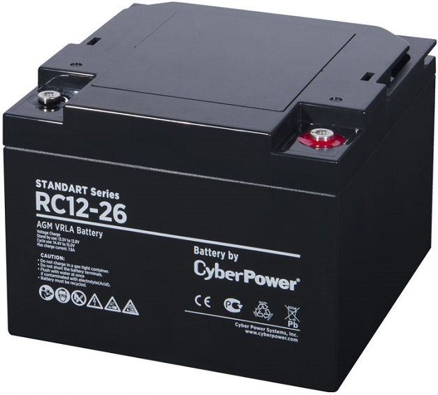 Аккумуляторная батарея для ИБП CyberPower Standart series RC 12-26, главное фото