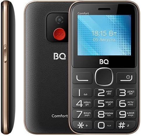 Мобильный телефон BQ Comfort Black Gold (BQ-2301), главное фото