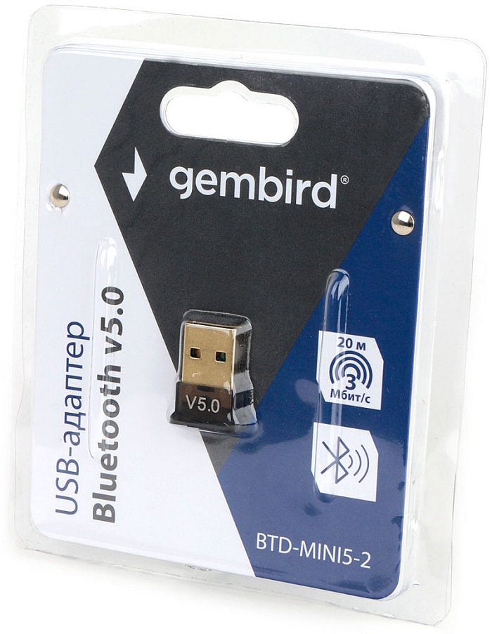 Адаптер Bluetooth USB Gembird BTD-MINI5-2, главное фото