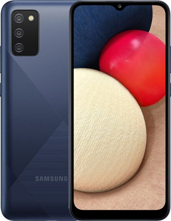 Смартфон Samsung Galaxy A02s 3/32Гб Blue (SM-A025FZBESER), главное фото
