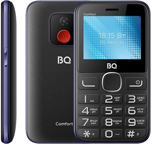 Мобильный телефон BQ Comfort Black Blue (BQ-2301), главное фото