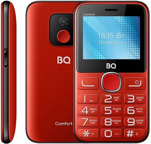 Мобильный телефон BQ Comfort Red Black  (BQ-2301), главное фото