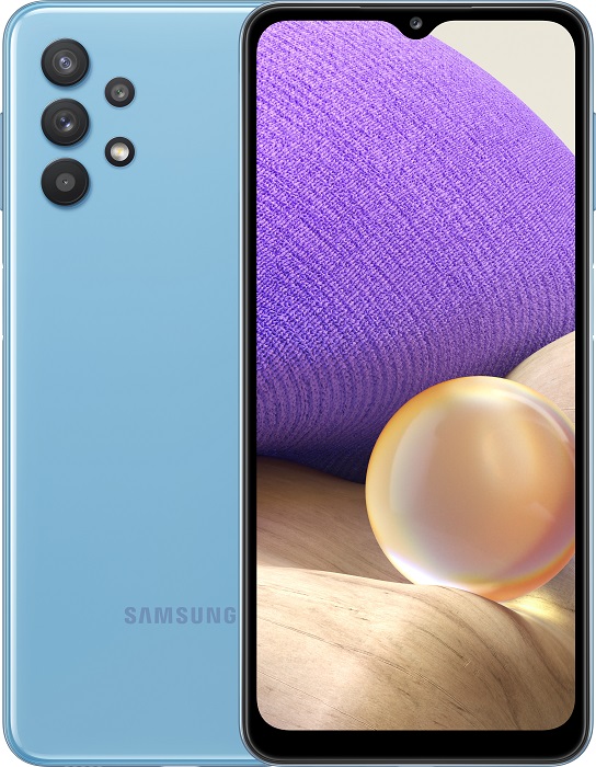 Смартфон Samsung Galaxy A32 4/128Гб Awesome Blue (SM-A325FZBGSER), главное фото