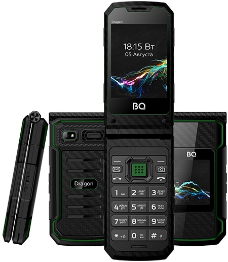 Мобильный телефон BQ Dragon Black Green (BQ-2822), главное фото