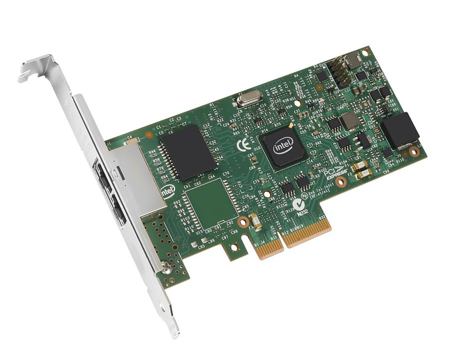 Сетевая карта PCIe Intel I350-T2 V2 (I350T2V2BLK 936714), главное фото