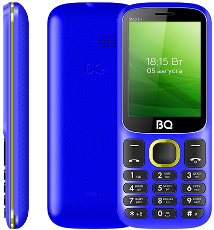 Мобильный телефон BQ StepL+New Blue Yellow (BQ-2440), главное фото