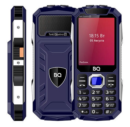 Мобильный телефон BQ Tank Quattro Power Blue (BQ-2817), главное фото