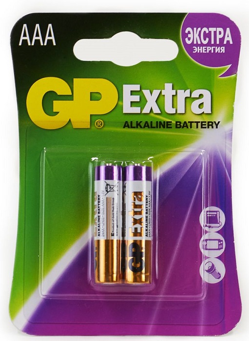 Батарейка AAA GP Extra (GP 24AX-2CR2), главное фото