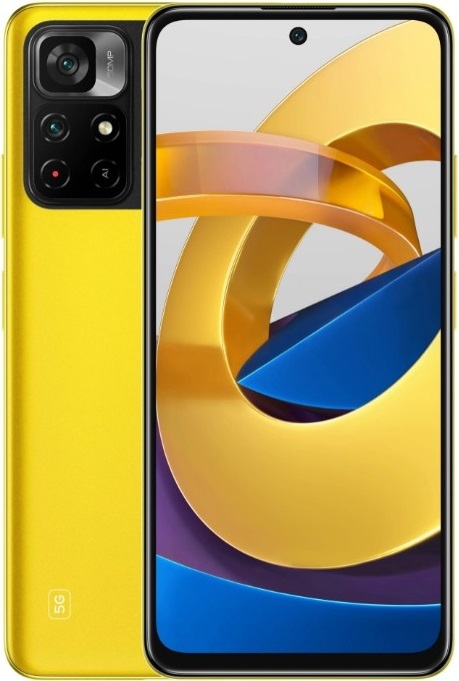 Смартфон POCO M4 Pro 5G 4/64Гб Yellow (21091116AG), главное фото
