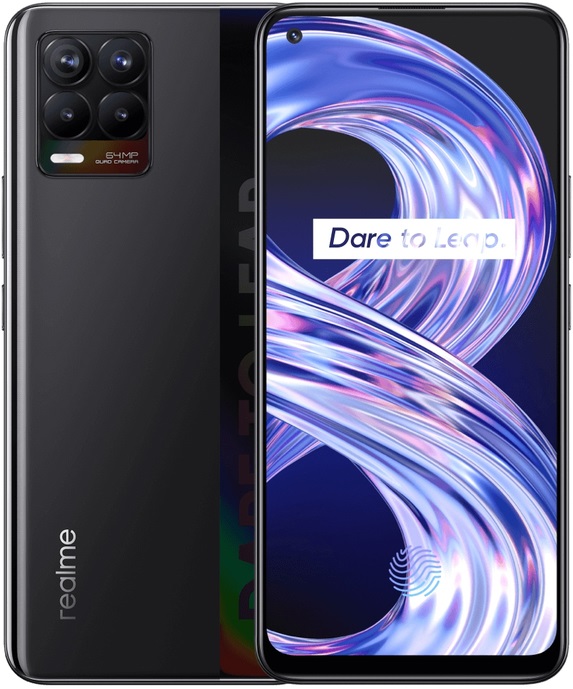 Смартфон Realme 8 6/128Гб Cyber Black (RMX3085), главное фото