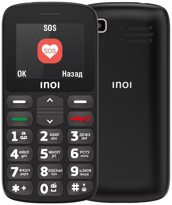 Мобильный телефон INOI 107B Black, главное фото