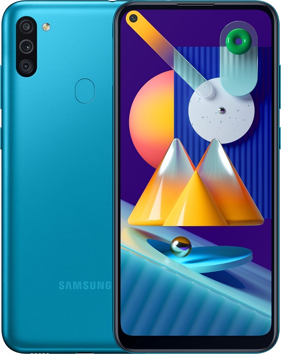 Смартфон Samsung Galaxy M11 3/32Гб Blue (SM-M115FMBNSER), главное фото