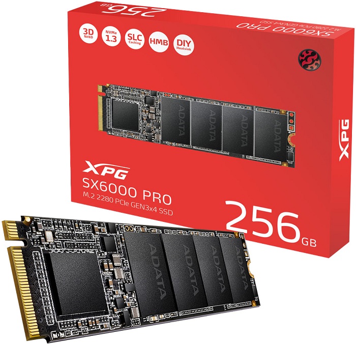 SSD-накопитель M.2 NVMe 256Гб A-Data XPG SX6000 Pro (ASX6000PNP-256GT-C)