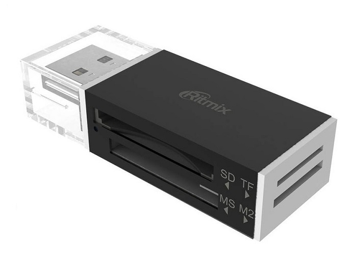 Карт-ридер USB Ritmix CR-2042 Black, главное фото
