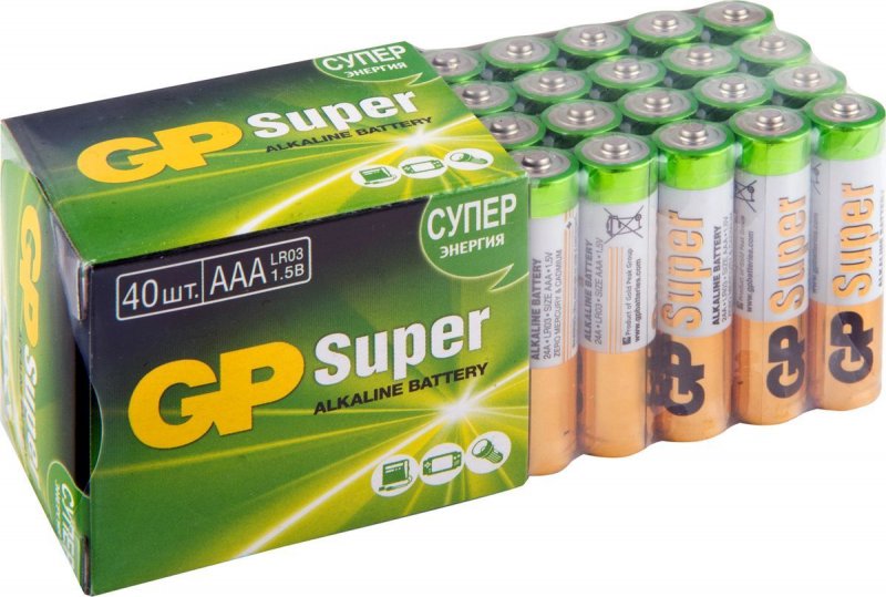 Батарейка AAA GP Super (GP 24A-B40), главное фото