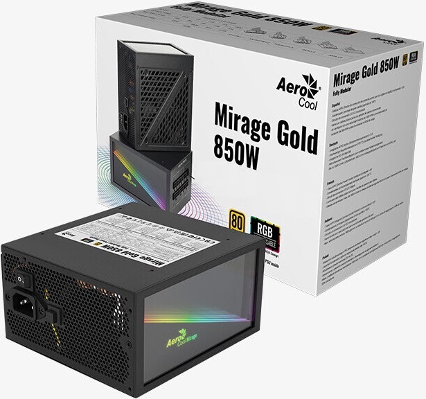 Блок питания 850 Вт AeroCool Mirage Gold 850W (4711099472574), главное фото