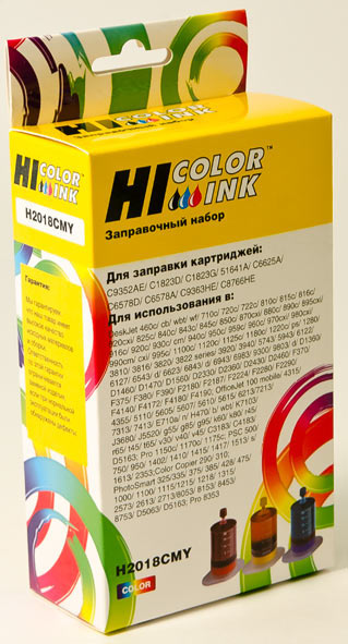 Заправочный набор Hi-Black C6578A/C1823D/C6625AE/C6657A/C8728A (H2018CMY), главное фото