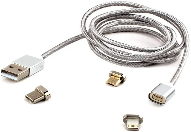 Кабель AM/Type-C,Lightning,microBM 5p магнитный Cablexpert