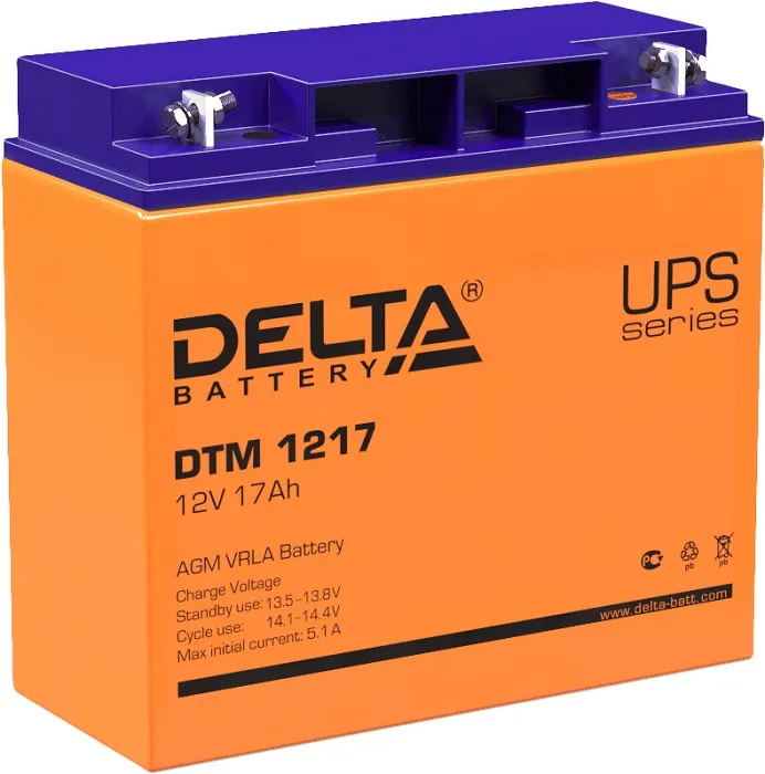 Аккумуляторная батарея для ИБП DELTA Battery DTM 1217