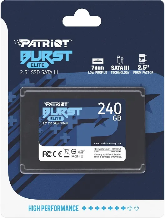 SSD-накопитель 2.5" 240Гб Patriot Burst Elite