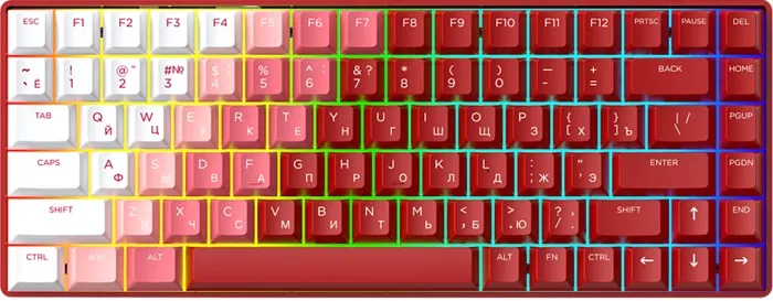 Клавиатура Dareu A84 Flame Red