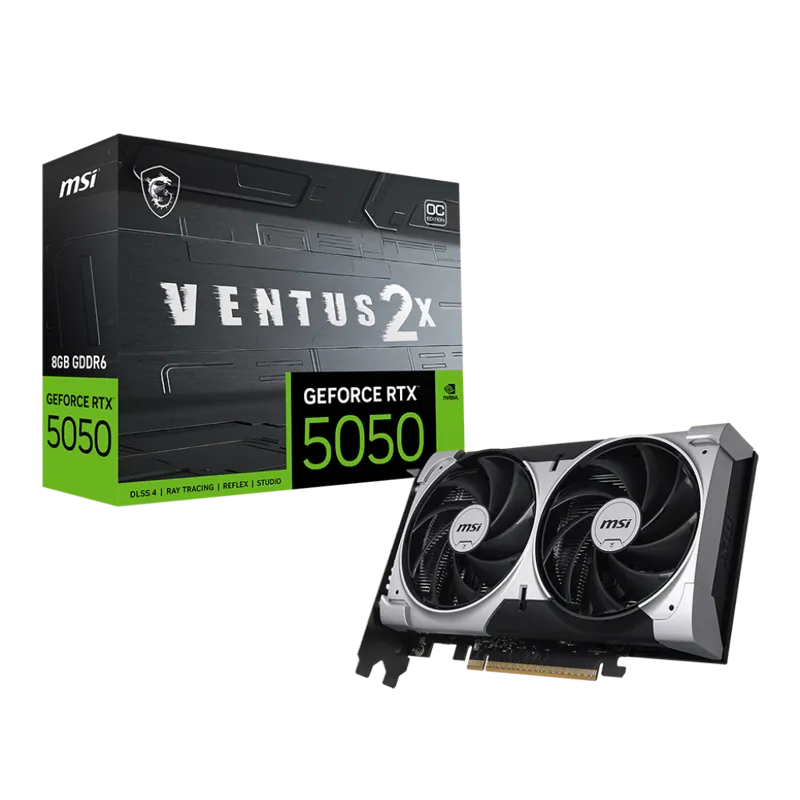 Видеокарта nVidia RTX 5050 MSI RTX 5050 8G VENTUS 2X OC
