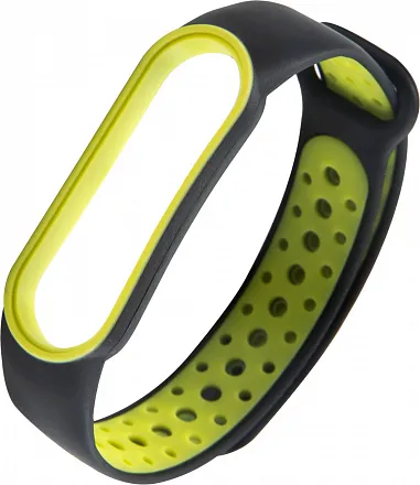 Ремешок силиконовый Xiaomi Mi Band 5/6 Red Line