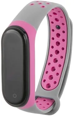 Ремешок силиконовый Xiaomi Mi Band 3/4 Red Line