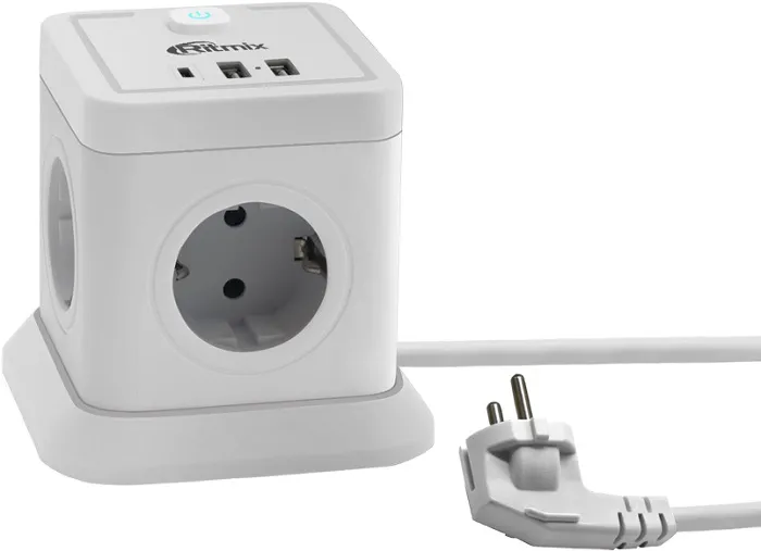 Сетевой фильтр 2 м Ritmix RM-242C White