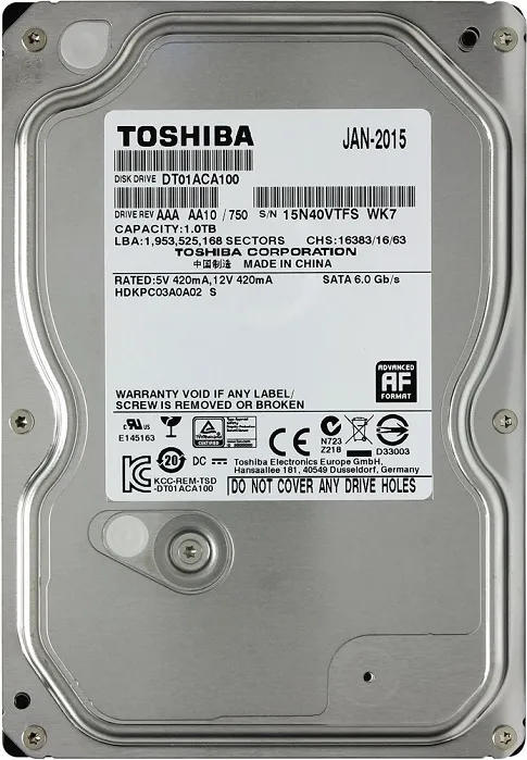 Жесткий диск 3.5" 1Тб Toshiba