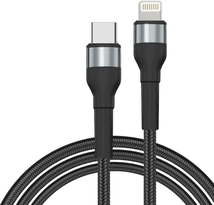 Кабель Type-C/Lightning USB 3.0 Jet.A JA-DC60 Black