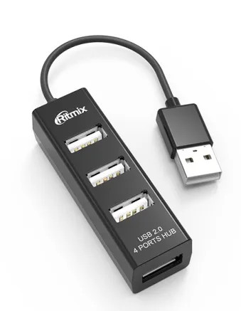 USB-хаб Ritmix CR-2402 Black
