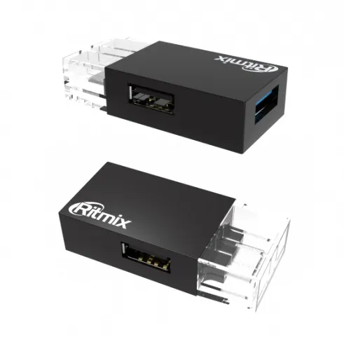 USB-хаб TypeC Ritmix CR-3391 Black
