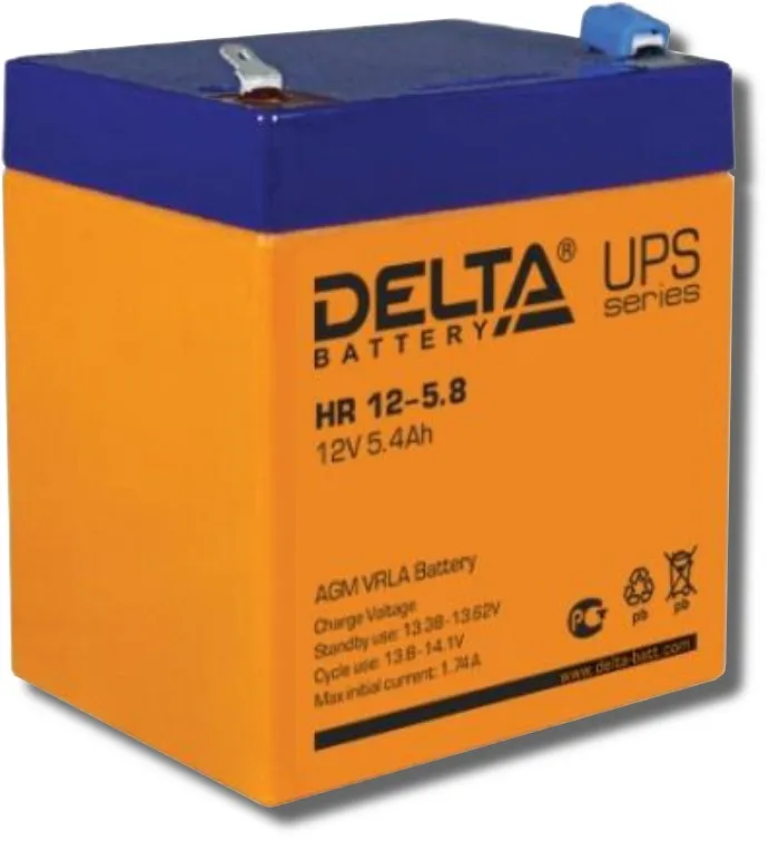 Аккумуляторная батарея для ИБП DELTA Battery HR 12-5,8