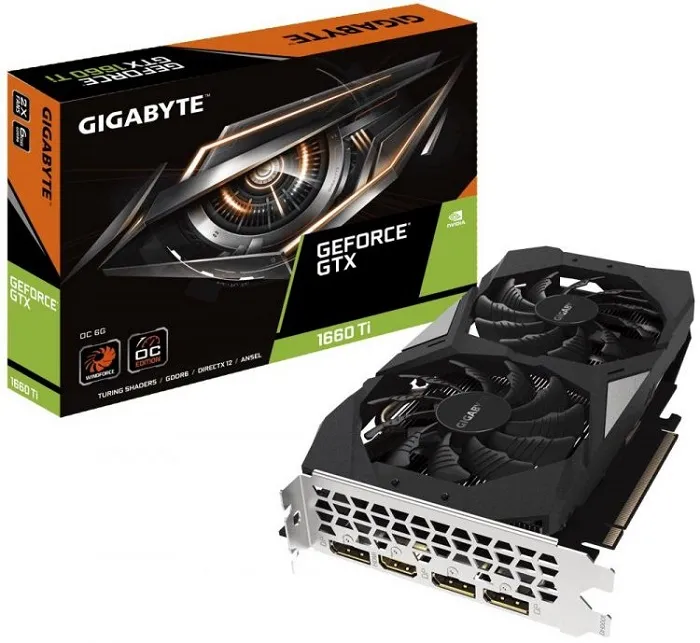 Видеокарта nVidia GTX 1660Ti Gigabyte GV-N166TOC-6GD