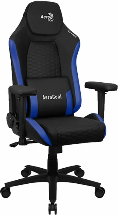 Кресло для геймеров AeroCool CROWN Leatherette Black Blue
