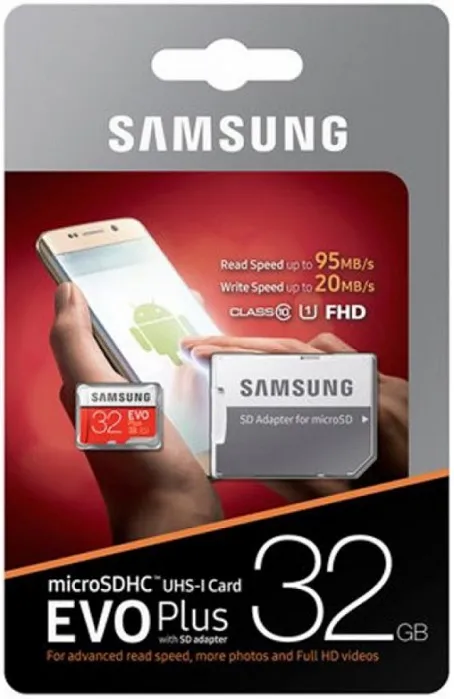 Карта памяти microSDHC  32 ГБ Samsung EVO Plus