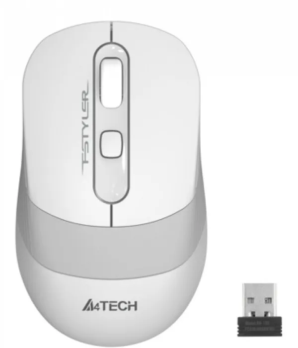 Мышь беспроводная A4Tech Fstyler FG10S White Grey