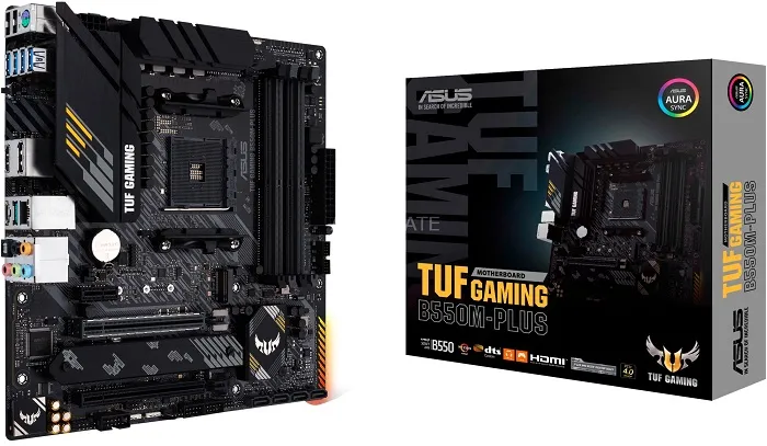 Материнская плата AMD B550 Asus TUF GAMING B550M-PLUS