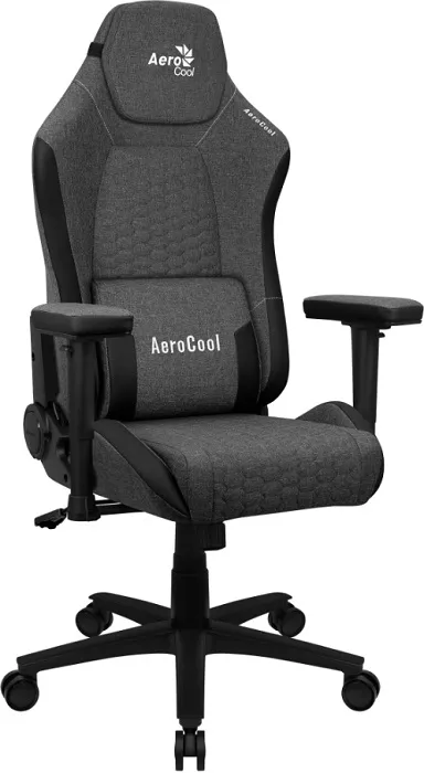 Кресло для геймеров AeroCool CROWN AeroWeave Ash Black