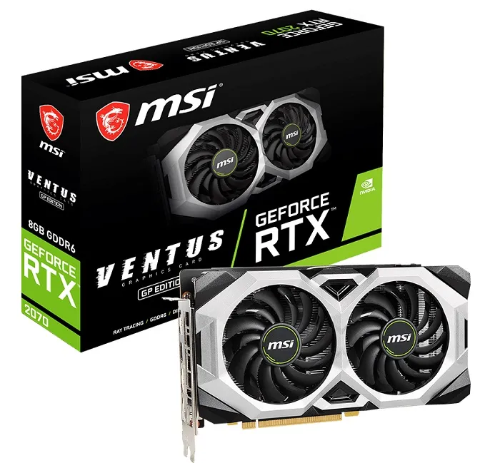 Видеокарта nVidia RTX 2070 MSI RTX 2070 VENTUS GP 8G