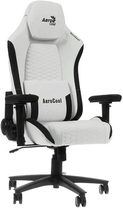 Кресло для геймеров AeroCool CROWN Leatherette Moonstone White