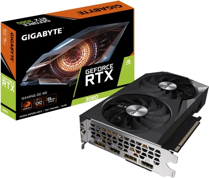 Видеокарта nVidia RTX 3060 Gigabyte GAMING OC-8GD