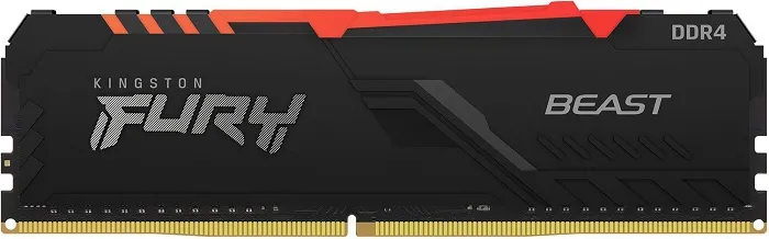Оперативная память DDR4 8Гб Kingston FURY Beast Black RGB
