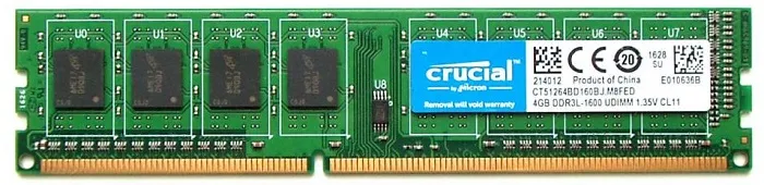 Оперативная память DDR3 4Гб Crucial